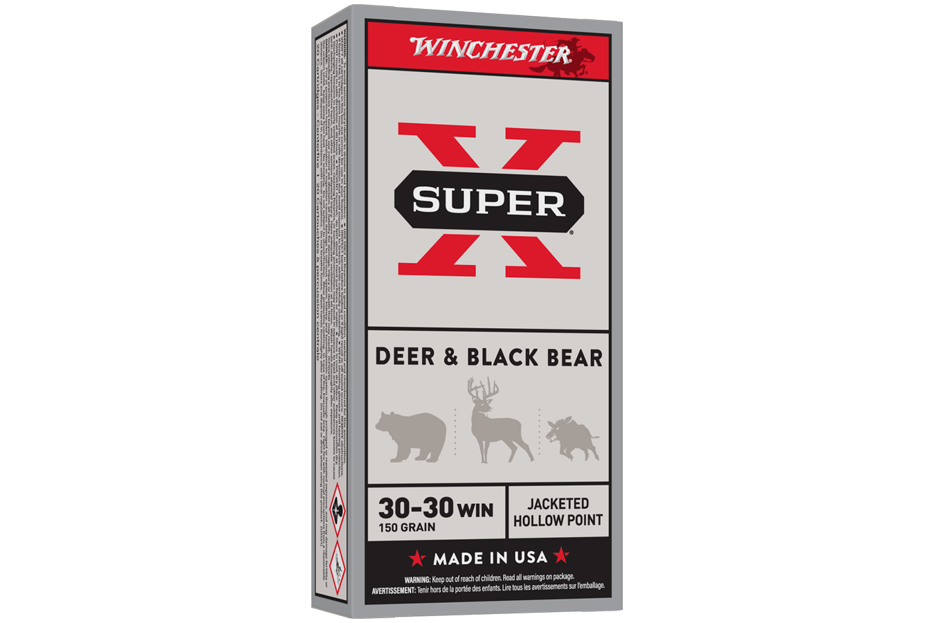 WINCHESTER AMMO 30-30 Win 150 gr JHP Super X 20/Box